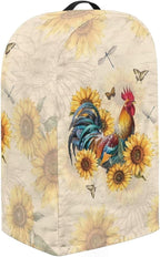 Sunflower Rooster Blender Cover Kitchen Blender Dust Covers with Drawstring Food Processor Dust Covers Stand Mixer Case Coffee Maker Appliance Cover for Home Kitchen Indoor
