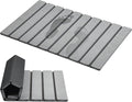 AWW Foldable Stone Bath Mat, Super Absorbent Diatomaceous Earth Mats, Non-Slip 23.6 x 15.5 Inch Quick Drying Mat, Compact and Easy to Store Bath Mats for Bathroom, Easy to Clean, Grey