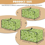 Toaster Oven Dust Cover with Storage Pockets, Dust-Proof Kitchen Appliance Protector for Small Appliances Convection Ovens, L, 18.5 x 22.5 x 13 Inches, Cucumber Print Green