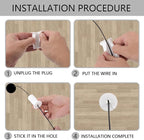 Starlink Cable Routing Kit for 1 Inch Wall Hole, 2Pcs Silicon Wall Grommet for Starlink Ethernet Cable Wall Pass Through, Starlink Cable Routing Accessories, White