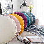 MOJUN Round Throw Pillow, 20" Cute Soft Round Seating Cushions Pillow Meditation Pillow Home Decorative Floor Pillows Cushions for Couch Sofa Car Living Room Bed, Light Coffee