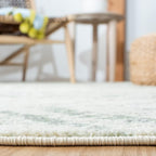 SAFAVIEH Adirondack Collection Area Rug - 10' Round, Ivory & Green, Geometric Design, Non-Shedding & Easy Care, Ideal for High Traffic Areas in Living Room, Bedroom, Dining (ADR131X-10R)