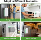 Paper Towel Holder, Magnetic Paper Towel Holder for Fridge, Toilet Paper Roll Holder Magnet Towel Rack Wall Mount Fridge Organizer for Paper Towels Rolls Bathroom Pantry RV Kitchen Storage Green