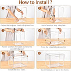 Freebat Stackable Storage Organizers, Clear Acrylic Display Case, 9-Pack Acrylic Boxes with Lids, Clear Storage Containers Storage for Handbags, Collectibles & Figures