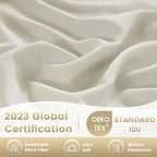 Twin XL Sheets Set - 3 Piece Silky Ultra Soft Breathable Bed Sheet Set, 16" Deep Pocket for Mattress,Hotel Luxury Clearance Twin Size Sheet Sets & Wrinkle Free,Easy Care Cooling Bedding Sheets, Ivory