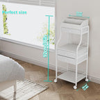 HapiRm Floor Makeup Organizer Storage - Vanity Skincare Make Up Organizers and Storage with Drawers, Cosmetics Display Cases Holder for Skin Care Nail Polish Perfume Makeup Brush