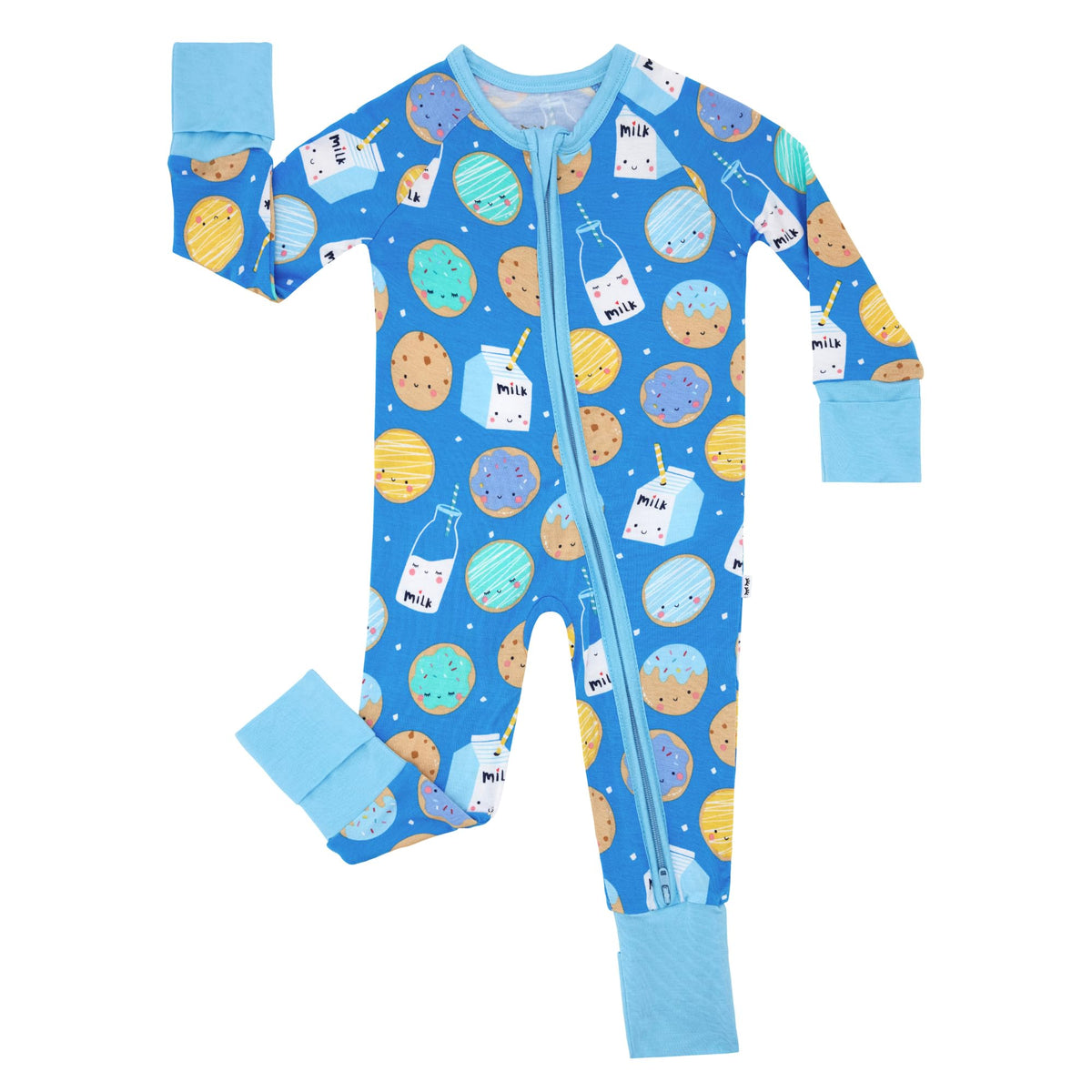 Little Sleepies Baby Pajamas, Pink Breakfast Buddies, 6-12M