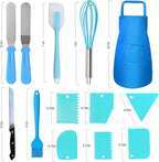Makmeng Cake Decorating Tools Supplies Kit - 368Pcs Baking Supplies with Storage Case for Beginners - Icing Piping Bags and Tips Set For Cookies, Cupcake & Cake Frosting Fondant Decorating
