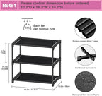 Autonomier 3 Tier Extra Small Shoe Rack (16.3" Wide), Narrow Stackable Shoe Shelf for Kids Toddler Adult, Ultra-Lightweight Shoe Rack Stand for Closet Dorm Bedroom Storage Organizer, Entryway