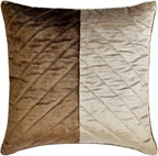 The HomeCentric King/Queen/Twin Brown Decorative Bed Runner King 90"x18" Bed Runner with Two Pillow Cover, Solid, Chevron, Patchwork, Quilted Bed Scarf on Velvet Fabric - Plush Divide