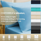 Silky Soft King Sheet Set - Luxury 4 Piece Breathable Cooling Sheets for King Size Bed, 16" Deep Pocket Easy Care Wrinkle Free Bedding Sheet and Pillowcase Set, Sky Blue