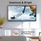 Delamu Cord Hider, 142in Cable Hider, Cord Covers for 3-4 Wires on Wall, Wire Covers for Cords, Wire Hiders for TV on Wall, Easier Setup Cable Cover Cable Management, W1.18 H0.63in, White