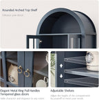 RowyPoey Farmhouse Arched Cabinet