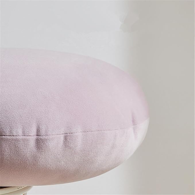 MOJUN Round Throw Pillow, 20" Cute Soft Round Seating Cushions Pillow Meditation Pillow Home Decorative Floor Pillows Cushions for Couch Sofa Car Living Room Bed, Light Grey