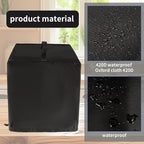 Black Air Fryer Cover for Kitchen Counter,Heavy Duty Heat-Resistant Dust Cover for Ninja AF101 Air Fryer 4 Quart/Instant Vortex Plus 6QT XL Air Fryer Ninja