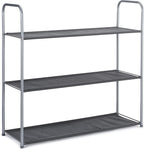 Amazon Basics Freestanding Closet Organizer with Fabric Bins, Drawers and 3 Shelves, Easy to Assemble, Grey, 32.7" x 12.2" x 31"
