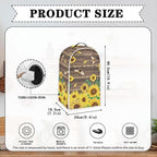 Talayituse Bee Sunflower Wood Print Blender Dust Cover, Fingerprint Protection Cover for Stand Mixer or Coffee Machine, Home Kitchen Appliance Covers for Stain Dust Resistant Supplies