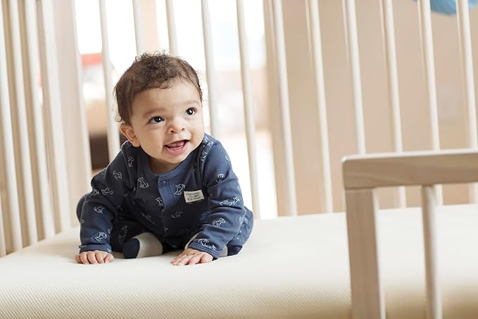 Naturepedic Organic Crib Mattress Cover - Waterproof, Skin-Friendly, Breathable & Absorbent Protector - Removable Pad for Baby and Toddler Bed - Standard Size