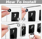 Beeveer Acrylic Key Board with 30 No. Hooks Wall Mount Key Rack Holder Hanger Storage Collection for School, Garage, Car Dealer, Office, Hotel, Real Estate(Transparent)