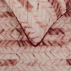 The HomeCentric King/Queen/Twin Maroon & Ivory Decorative King 90"x18" Bed Runner with 2 Pillow Cover, Tie & Dye, Beaded & Quilted Bed Scarf on Cotton Fabric - Tie Dye Love
