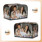 Custom Toaster Cover Personalized Waterproof Appliance Cover with Pocket Dustproof Oxford Fabric Machine Protector Fits Standard 2 Slice Toasters for Home Kitchen