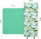Wildkin Kids Original Nap Mat – Cozy Kids Sleep Mat with Pillow, Ideal for School & Travel - Dinomite Dinosaurs