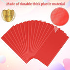 16 Pack Red Plastic Tablecloth for Rectangle Tables, Premium Decorative Red Disposable Table Cloths for Parties, Rectangle Party Table Cover for Birthday, Wedding, Christmas, Anniversary, 54 x 108Inch