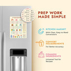 Kitchen Conversion Chart Magnet for Easier Cooking & Kitchen Baking - Kitchen Gadget Baking Gifts - Metric Conversion Chart for Cooking - Cute Kitchen Accessories - Kitchen Needs Baking Accessories
