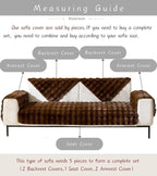 Faux Fur Couch Cover Fuzzy Soft Plush Thick Bubble Sofa Cover Luxury Sectional Couch Covers Luxury Anti-Slip Sofa Slipcover Washable Furniture Protector (Coffee,36"x94")