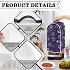 Colorful Paw Print Blender Dust Cover for Stand Mixer or Coffee Maker Appliance, Anti Fingerprint Polyester Dust Proof Stain Resistant Blender Covers for Home Kitchen
