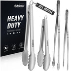12PCS Mini Tongs For Serving, 2 Sizes 6 & 4 Inch Ice Tongs Mini Gold Sugar Stainless Steel Tong, Small Kitchen Tiny Food Tongs for Appetizers,Tea Party, Coffee Bar,Desserts & Ice Bucket