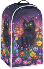 Talayituse Galaxy Cat Daisy Print Blender Dust Cover, Fingerprint Protection Cover for Stand Mixer or Coffee Machine, Home Kitchen Appliance Covers for Stain Dust Resistant Supplies