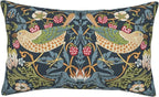 William Morris Vintage Floral Bird Strawberry Thief 20x12 inches Pillow Cover, Outdoor Farmhouse Pillow Cover Home Decor for Couch Sofa