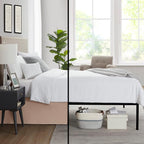 Nestl Taupe Twin XL Bed Skirt - Twin XL Size Bed Skirt 14 Inch Drop - Brushed Microfiber Bed Skirts - Hotel Quality Pleated Bed Skirt - Shrinkage & Fade Resistant