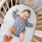 lulumoon Baby Muslin Bassinet Sheets: Cotton Bassinet Sheets Neutral for Boys and Girls - Fitted for Oval Rectangle or Hourglass