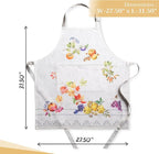 Maison d' Hermine 100% Cotton Apron for women with Pocket Kitchen Chef Apron for Men Cooking Mothers Day Gifts