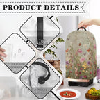 Wildflower Butterfly Blender Cover Dust Proof Small Appliance Cover Foldable Dust Cover Kitchen Decorations for Blender Food Processor Juicer