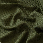 Queen Bed Skirt, Wrap Around Bed Skirt with Pleated Corner, 14 Inch Drop Pleated Waffle Weave Bedskirts, Anti-Slip, Microfiber, Green, 14'' Queen