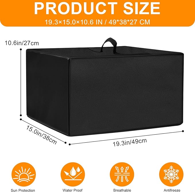 Emeril Everyday 360 Oven Cover for B-AFO-001 Deluxe & XL Models, Heat Resistant Dust Proof Protector, Waterproof Appliance Cover Fits 14.97"D x 19.31"W x 10.64"H