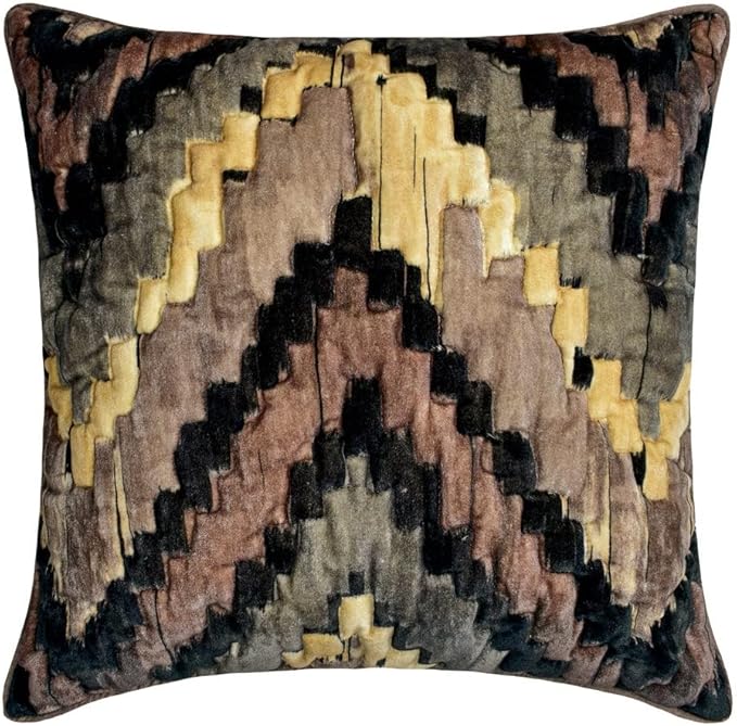The HomeCentric King/Queen/Twin Beige Designer Twin 53"x18" Bed Runner Without Pillow Cover, Abstract, Chevron, Quilted Bed Scarf on Suede Velvet Fabric - Paramount