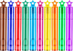 230 Pcs 10 Colors Star Bubble Wands,Bubbles Wand for Kids,Bulk, Perfect for Birthday, Wedding,Summer Outdoor Toys,Goody Bags Stuffer Bubbles,Carnival Prize,Party Favors