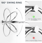 FORIOUS Bathroom Hardware Accessories Set, SUS304 Stainless Steel Towel Bar Set, Modern Towel Racks Holder for Bathroom, Toilet Paper Holder Wall Mounted 4 Pieces(24" Bar, Chrome)