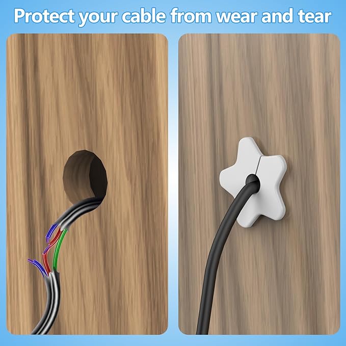 Starlink Cable Grommet for 5/8 Inch Wall Hole,Starlink Wall Grommet,Silicone Wall Cable Grommet for Starlink Ethernet Cable(White,4PCS)