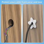 Starlink Cable Grommet for 5/8 Inch Wall Hole,Starlink Wall Grommet,Silicone Wall Cable Grommet for Starlink Ethernet Cable(White,4PCS)