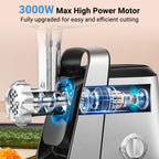 AAOBOSI 6-in-1 Meat Grinder, 3000W, 2 Speeds + Reverse, for Daily Prep