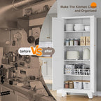 Yizosh Metal Pantry Cabinet, Cupboard
