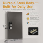 72 Key Key Lock Box Wall Mount, Smart Key Management Cabinet with App, Key Access Log Tracking, Digital Keypad, Bluetooth & WiFi Unlock (Sold Separately) for School, Office, Business