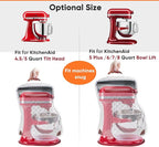 BAGSPRITE Stand Mixer Cover with Appliance Sliders Compatible with KitchenAid Mixer 6/7/8 Quart with Pockets for Kitchen Aid Accessories and Attachments