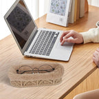 Glasses Holder,Anti-scratch Plush Lined Eyeglass Holder Stand for Nightstand Desk Storage Organizer