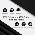 Jubatus 2 Pack 3 Pockets Adjustable Bib Apron 65% Polyester 35% Cotton Fabric Chef Kitchen Cooking Aprons for Women Men, Black